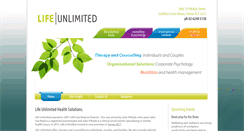 Desktop Screenshot of lifeunlimited.com.au